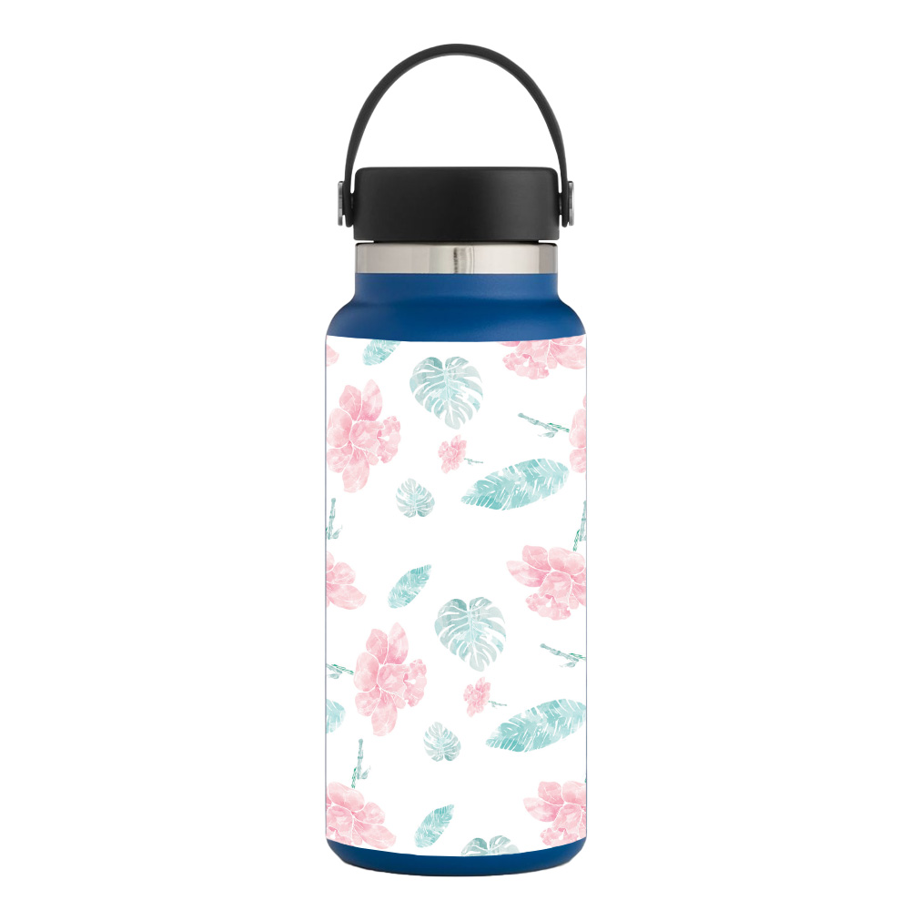 Picture of MightySkins HFWI32-Paper Flowers Skin for Hydro Flask 32 oz Wide Mouth - Paper Flowers