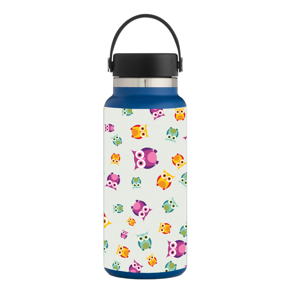 Picture of MightySkins HFWI32-Owls Skin for Hydro Flask 32 oz Wide Mouth - Owls