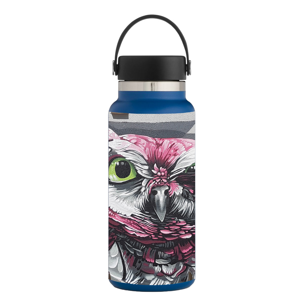Picture of MightySkins HFWI32-Owl Wink Skin for Hydro Flask 32 oz Wide Mouth - Owl Wink