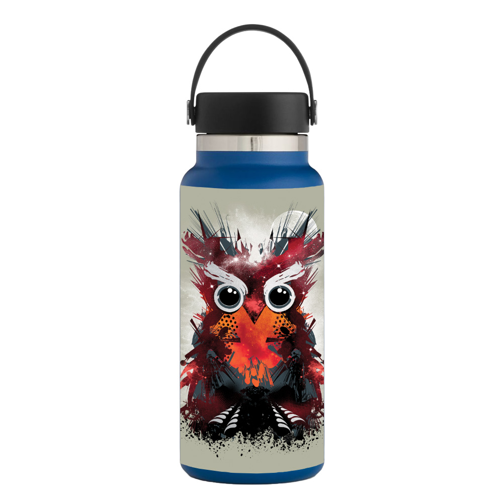 Picture of MightySkins HFWI32-Owl Universe Skin for Hydro Flask 32 oz Wide Mouth - Owl Universe