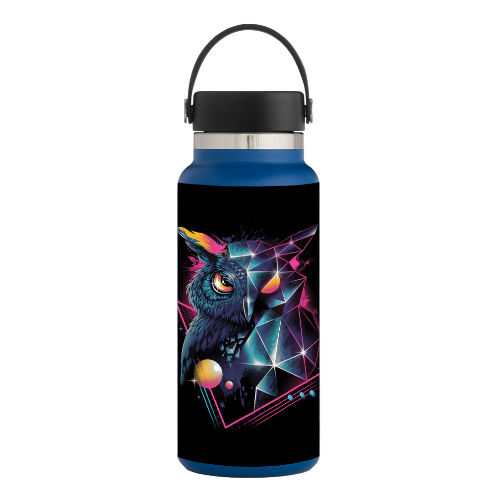 Picture of MightySkins HFWI32-Outrageous Owl Skin for Hydro Flask 32 oz Wide Mouth - Outrageous Owl