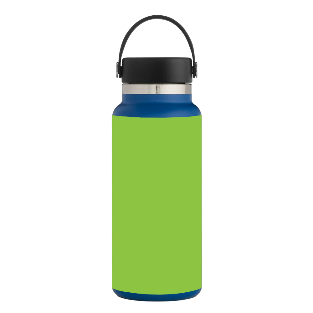 Picture of MightySkins HFWI32-Solid Lime Green Skin for Hydro Flask 32 oz Wide Mouth - Solid Lime Green