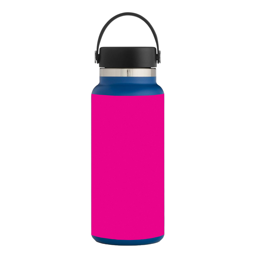 Picture of MightySkins HFWI32-Solid Hot Pink Skin for Hydro Flask 32 oz Wide Mouth - Solid Hot Pink