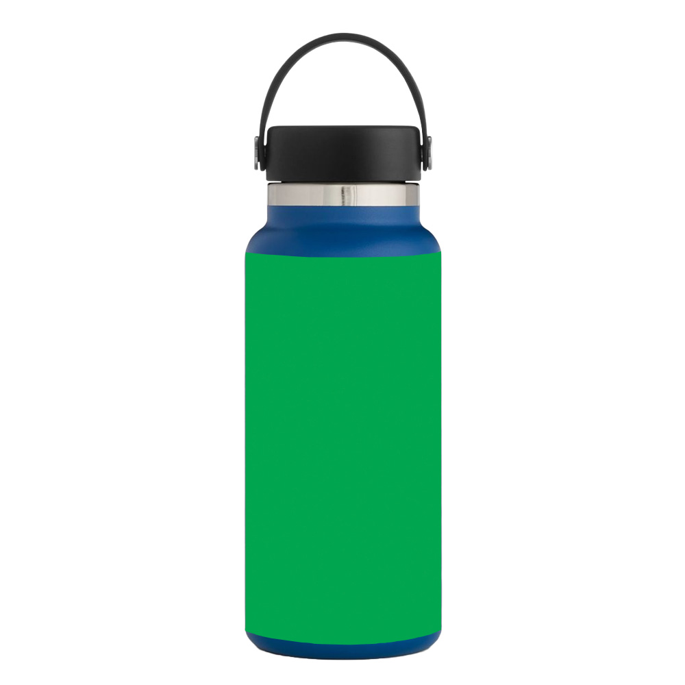 Picture of MightySkins HFWI32-Solid Green Skin for Hydro Flask 32 oz Wide Mouth - Solid Green