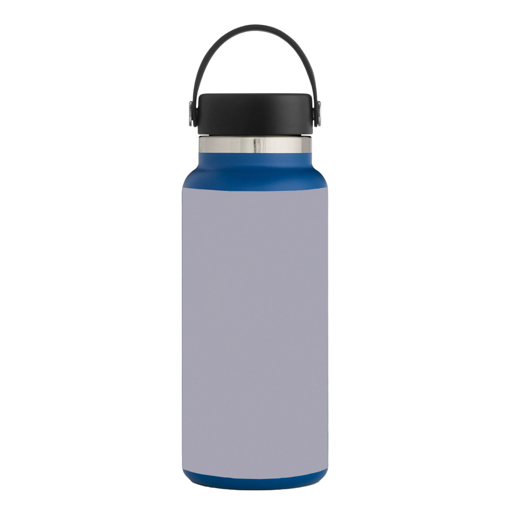 HFWI32-Solid Gray Skin for Hydro Flask 32 oz Wide Mouth - Solid Gray -  MightySkins