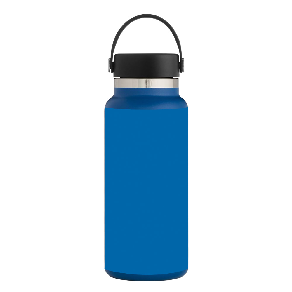Picture of MightySkins HFWI32-Solid Blue Skin for Hydro Flask 32 oz Wide Mouth - Solid Blue