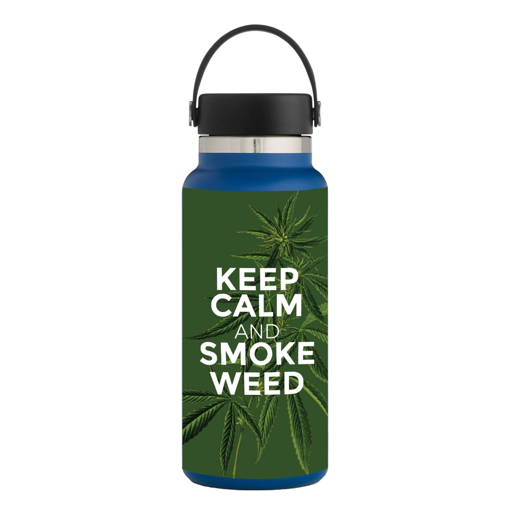 Picture of MightySkins HFWI32-Smoke Weed Skin for Hydro Flask 32 oz Wide Mouth - Smoke Weed