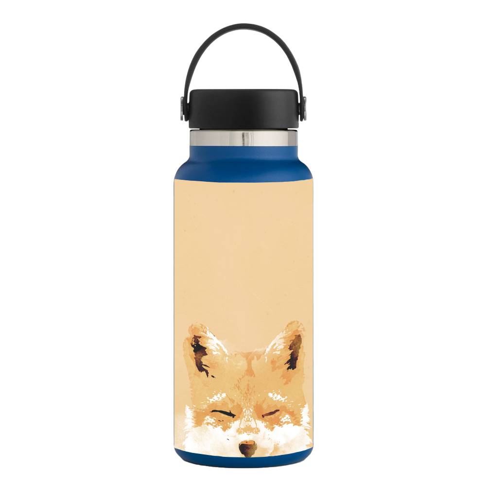 Picture of MightySkins HFWI32-Smiling Fox Skin for Hydro Flask 32 oz Wide Mouth - Smiling Fox