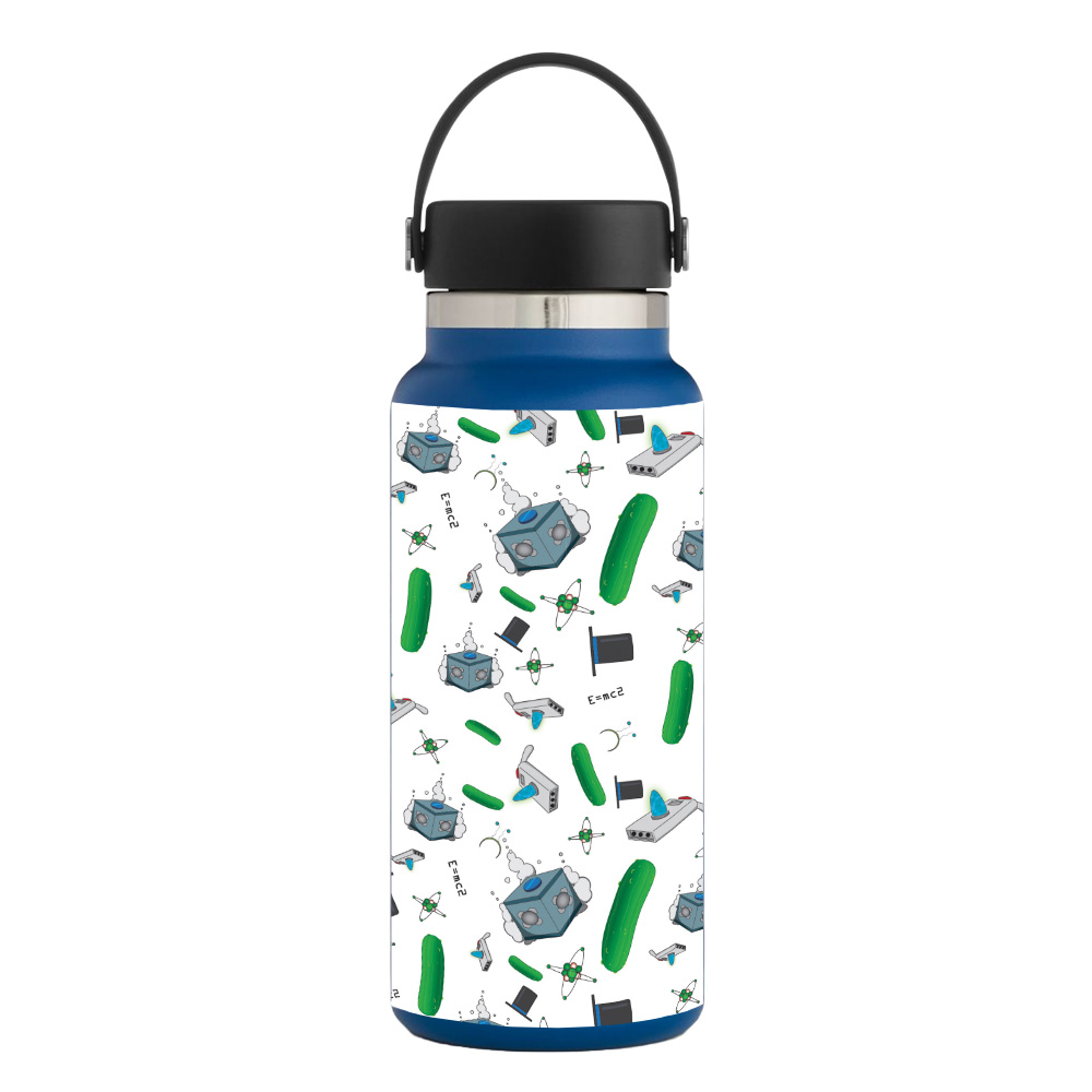 Picture of MightySkins HFWI32-Science Cartoon Skin for Hydro Flask 32 oz Wide Mouth - Science Cartoon
