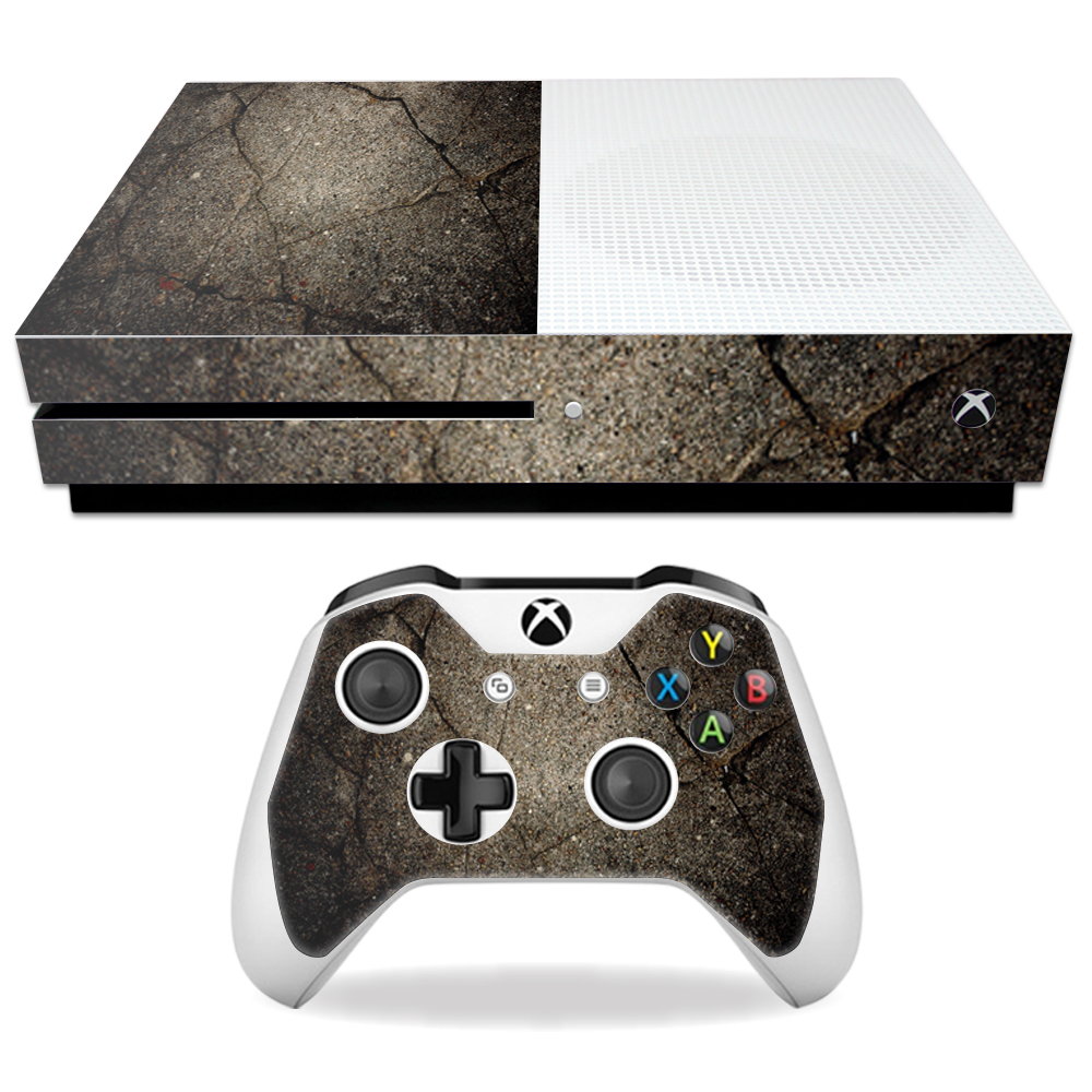 MIXBONES-Cracked Skin Decal Wrap for Microsoft Xbox One S - Cracked -  MightySkins