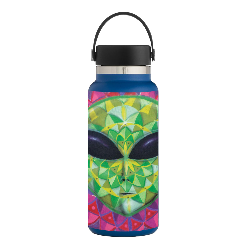Picture of MightySkins HFWI32-Geometric Alien Skin for Hydro Flask 32 oz Wide Mouth - Geometric Alien
