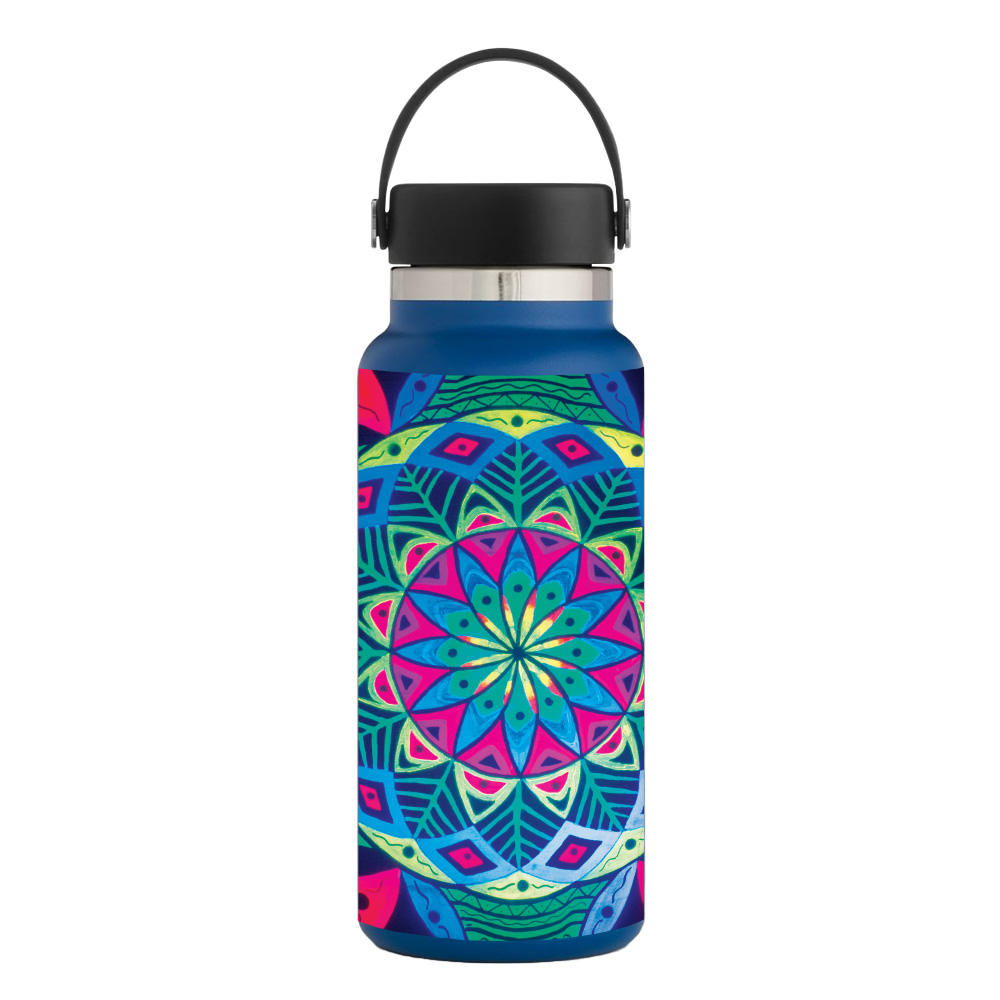 Picture of MightySkins HFWI32-Geo Garden Skin for Hydro Flask 32 oz Wide Mouth - Geo Garden