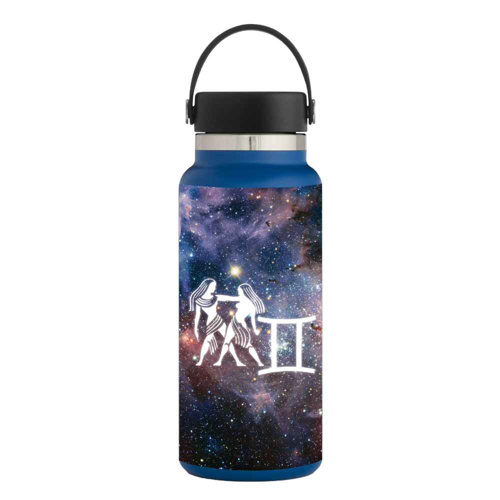 Picture of MightySkins HFWI32-Gemini Skin for Hydro Flask 32 oz Wide Mouth - Gemini
