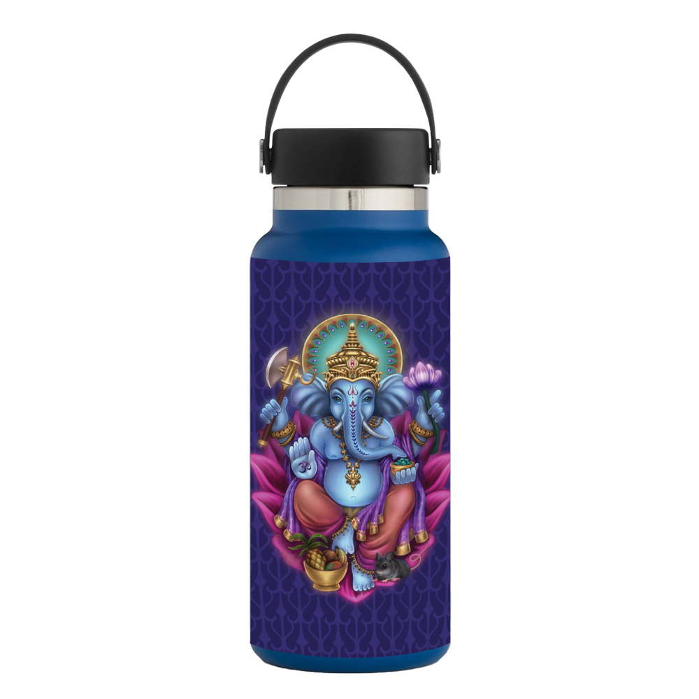 Picture of MightySkins HFWI32-Ganesha Elephant Skin for Hydro Flask 32 oz Wide Mouth - Ganesha Elephant