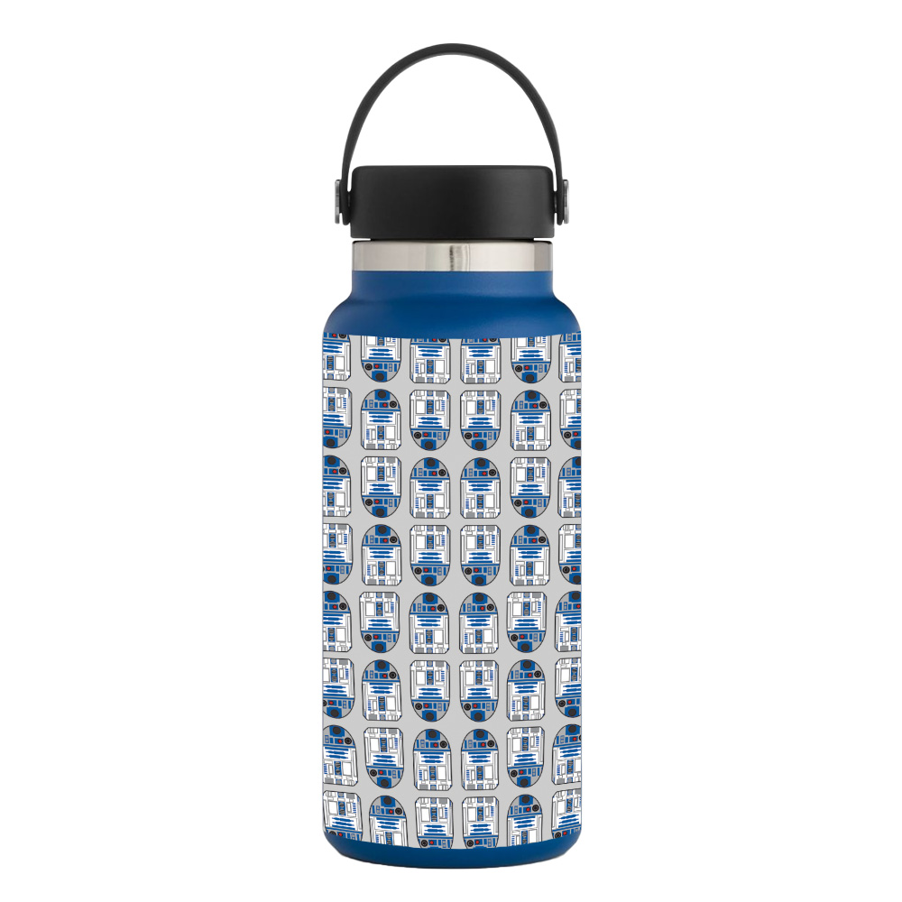 Picture of MightySkins HFWI32-Galaxy Bots Skin for Hydro Flask 32 oz Wide Mouth - Galaxy Bots