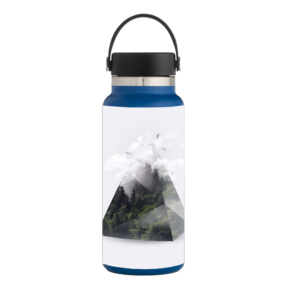 Picture of MightySkins HFWI32-Forest Triangle Skin for Hydro Flask 32 oz Wide Mouth - Forest Triangle