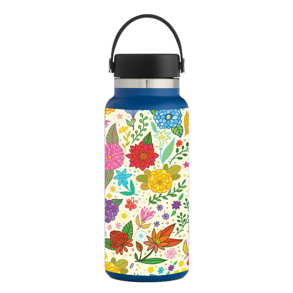 Picture of MightySkins HFWI32-Flower Garden Skin for Hydro Flask 32 oz Wide Mouth - Flower Garden