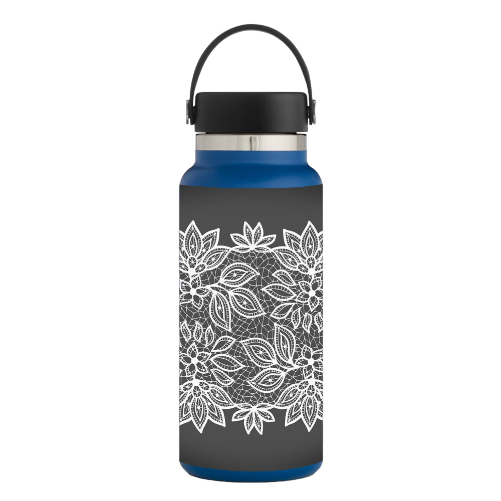Picture of MightySkins HFWI32-Floral Lace Skin for Hydro Flask 32 oz Wide Mouth - Floral Lace