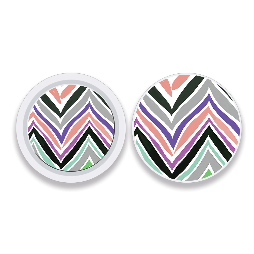 Picture of MightySkins APATAG-Colorful Chevron Skin Compatible with Apple AirTag Original 4 Pack of Skins - Colorful Chevron