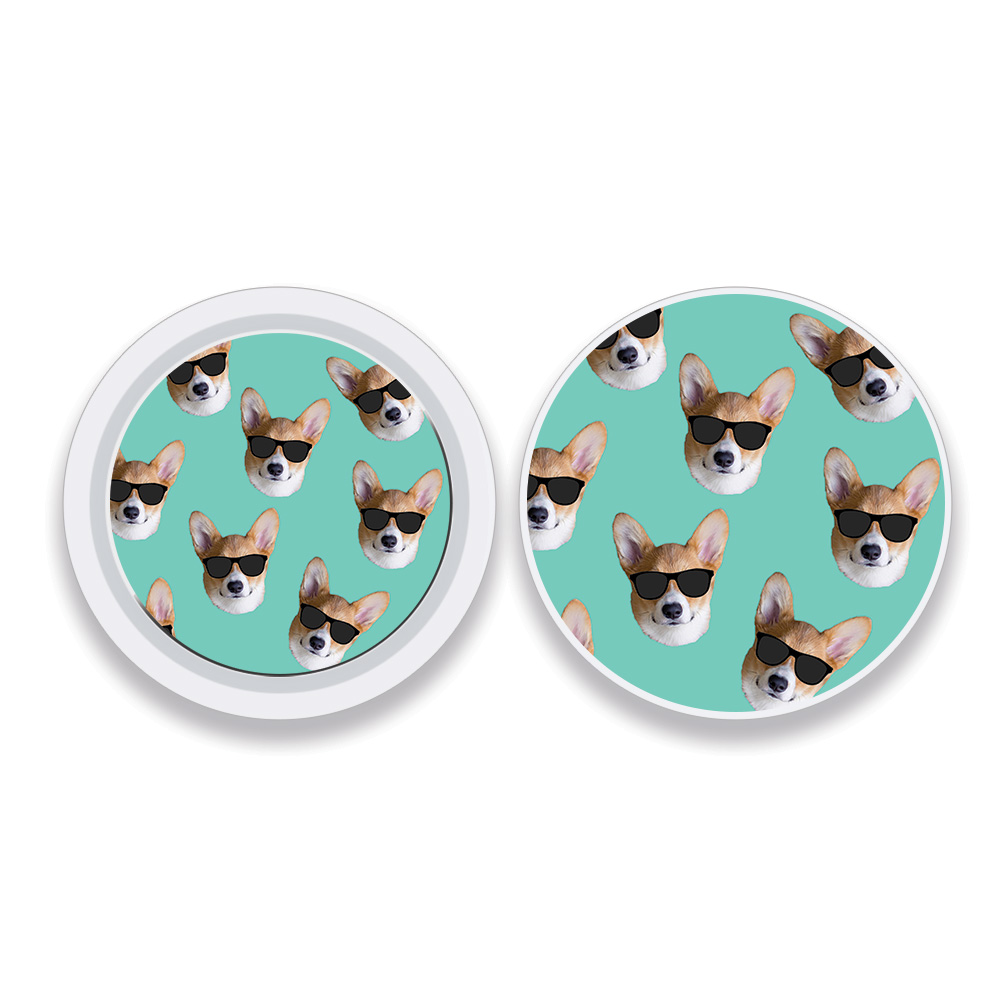 Picture of MightySkins APATAG-Cool Corgi Skin Compatible with Apple AirTag Original 4 Pack of Skins - Cool Corgi