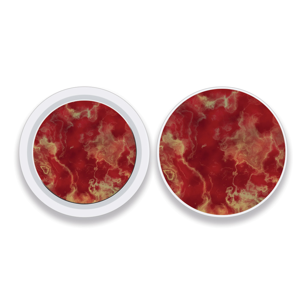 Picture of MightySkins APATAG-Crimson Marble Skin Compatible with Apple AirTag Original 4 Pack of Skins - Crimson Marble