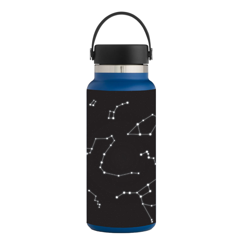 Picture of MightySkins HFWI32-Constellations Skin for Hydro Flask 32 oz Wide Mouth - Constellations
