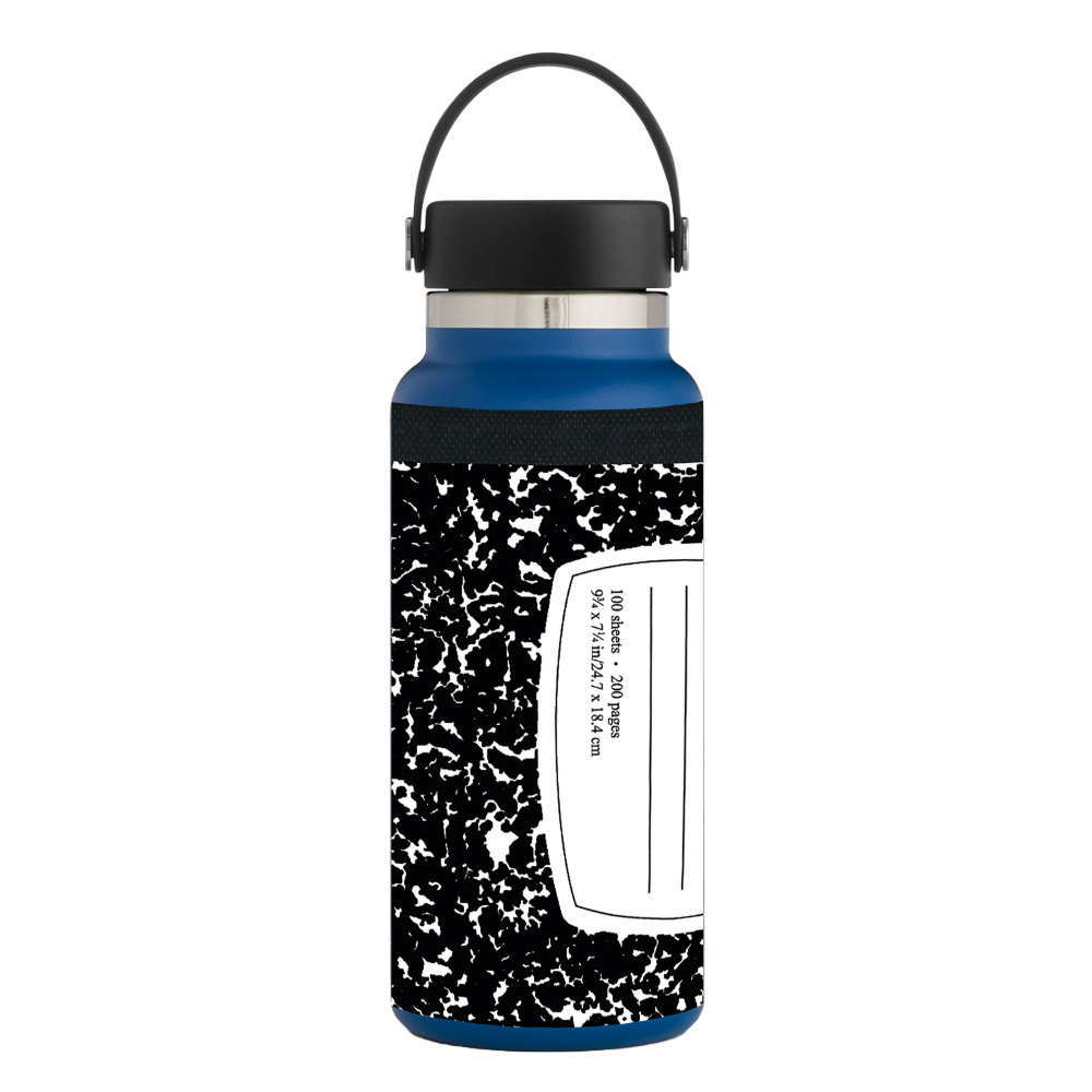 Picture of MightySkins HFWI32-Composition Book Skin for Hydro Flask 32 oz Wide Mouth - Composition Book