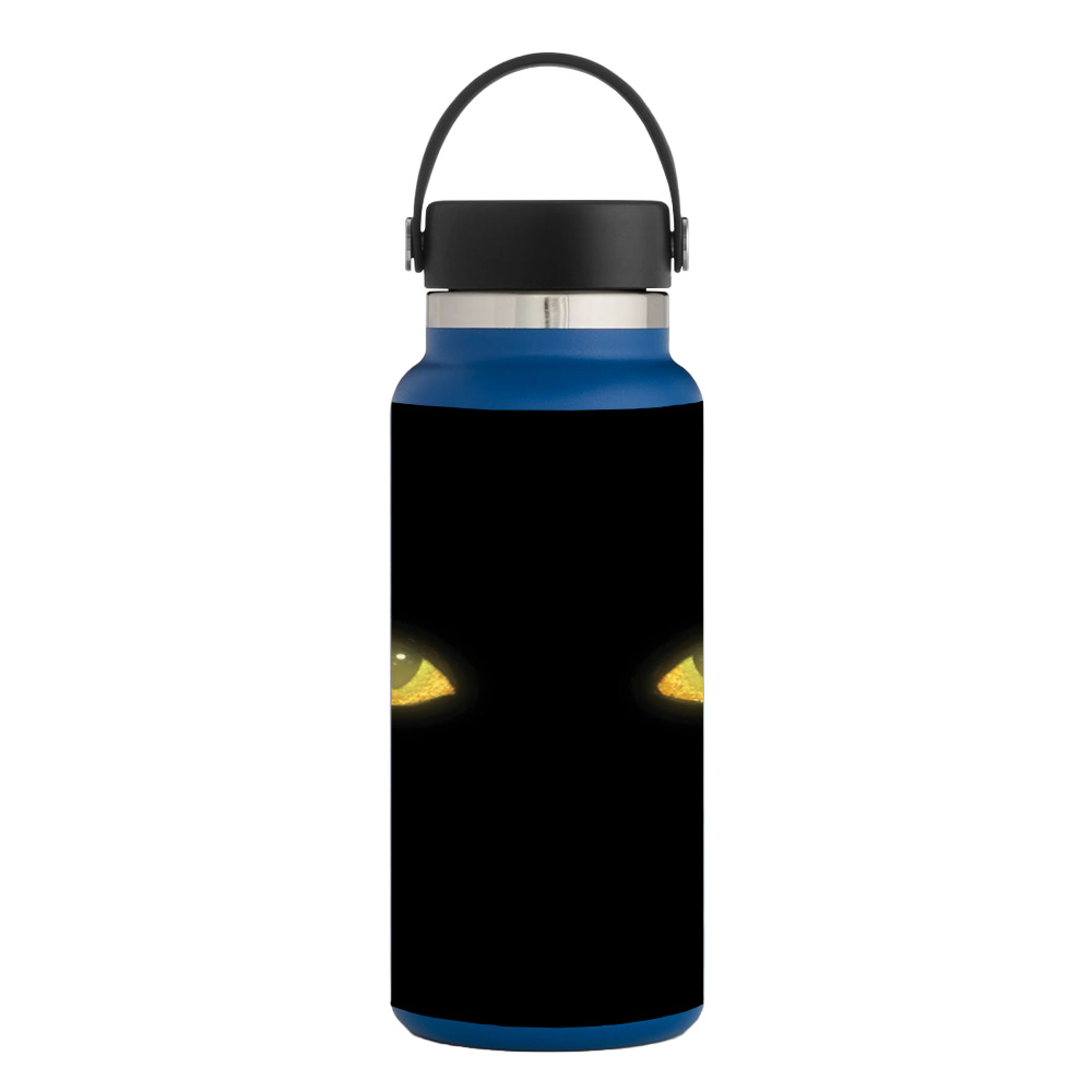 Picture of MightySkins HFWI32-Cat Eyes Skin for Hydro Flask 32 oz Wide Mouth - Cat Eyes