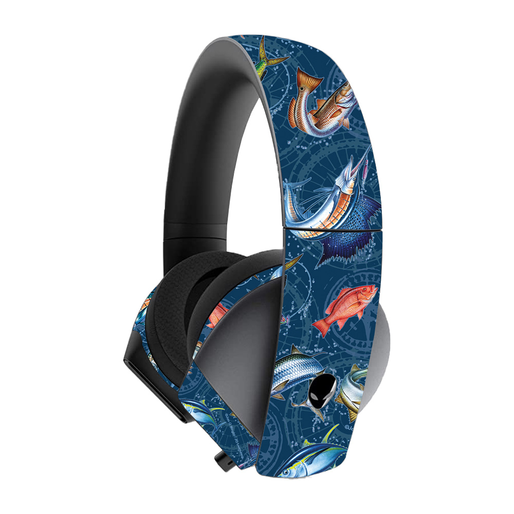 ALW71GH-Saltwater Compass Skin for Alienware 7.1 Gaming Headset - Saltwater Compass -  MightySkins