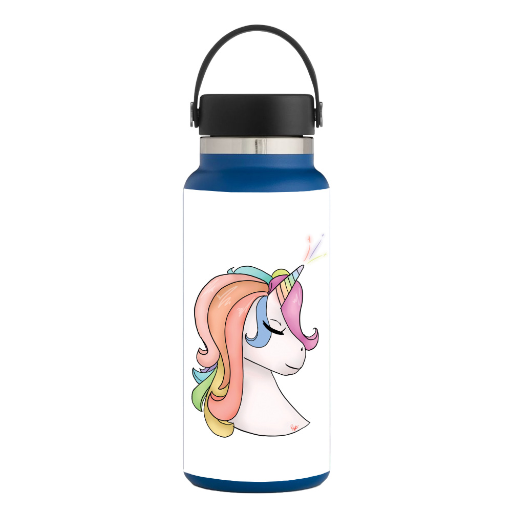 Picture of MightySkins HFWI32-Unicorn Magic Skin for Hydro Flask 32 oz Wide Mouth - Unicorn Magic