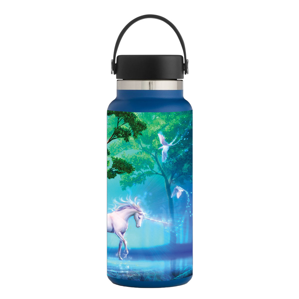 Picture of MightySkins HFWI32-Unicorn Fantasy Skin for Hydro Flask 32 oz Wide Mouth - Unicorn Fantasy