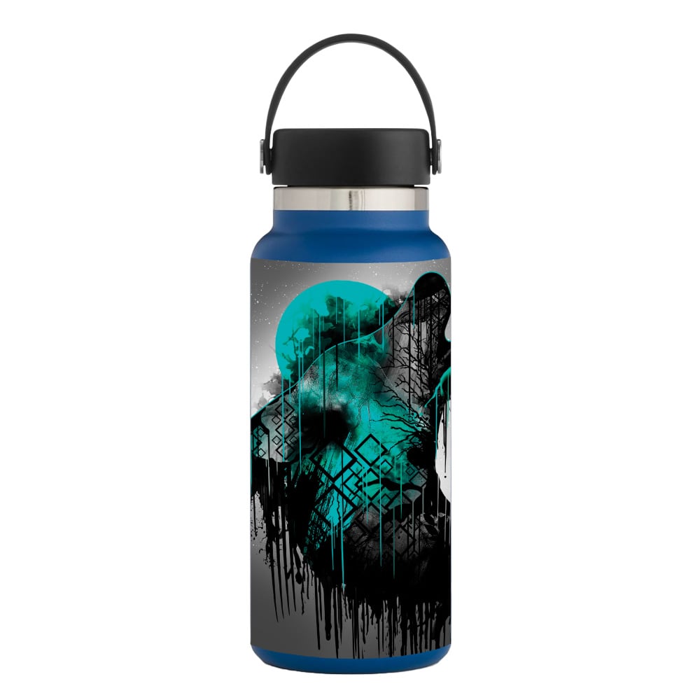 Picture of MightySkins HFWI32-Under The Moon Skin for Hydro Flask 32 oz Wide Mouth - Under The Moon
