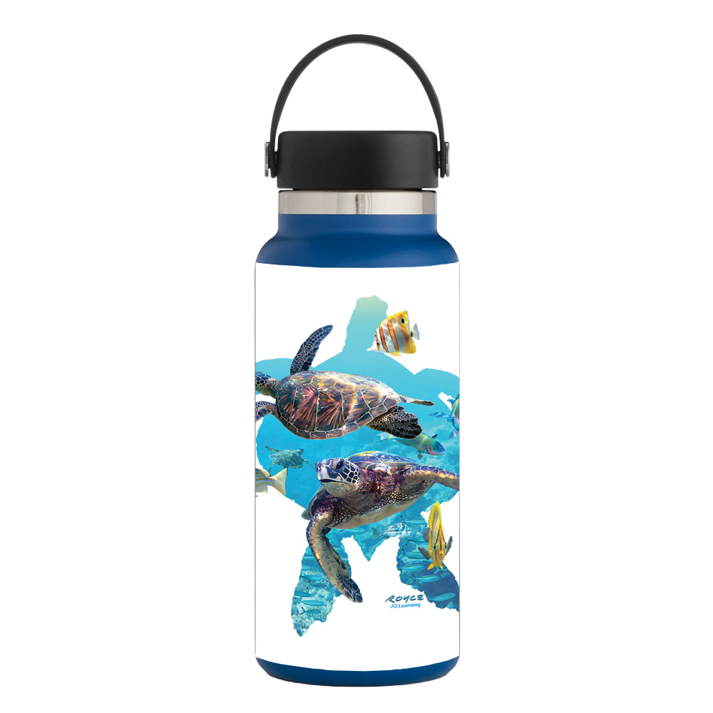 Picture of MightySkins HFWI32-Turtly Cool Skin for Hydro Flask 32 oz Wide Mouth - Turtly Cool