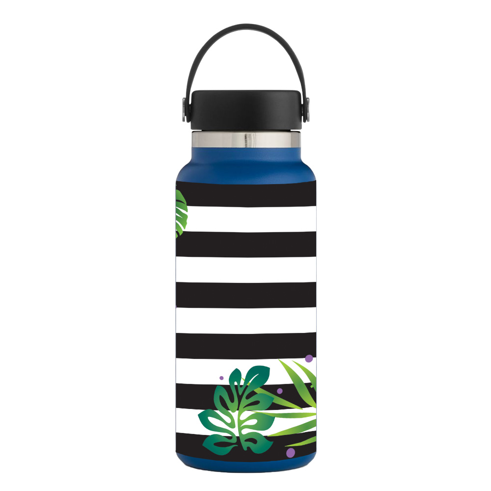 Picture of MightySkins HFWI32-Tropical Stripes Skin for Hydro Flask 32 oz Wide Mouth - Tropical Stripes
