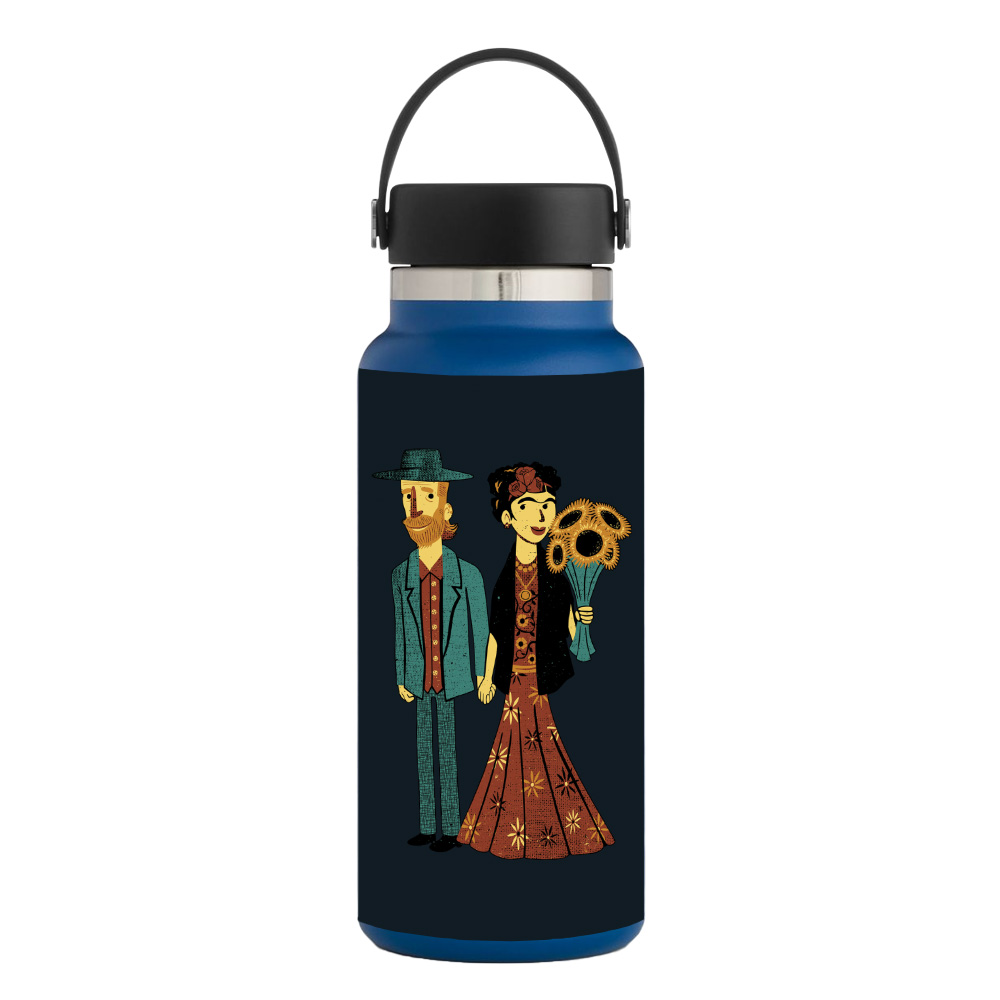 Picture of MightySkins HFWI32-Love Is Art Skin for Hydro Flask 32 oz Wide Mouth - Love Is Art