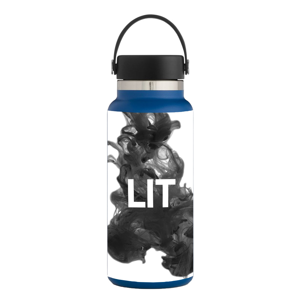 Picture of MightySkins HFWI32-Lit Skin for Hydro Flask 32 oz Wide Mouth - Lit