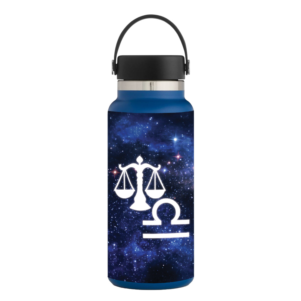 Picture of MightySkins HFWI32-Libra Skin for Hydro Flask 32 oz Wide Mouth - Libra