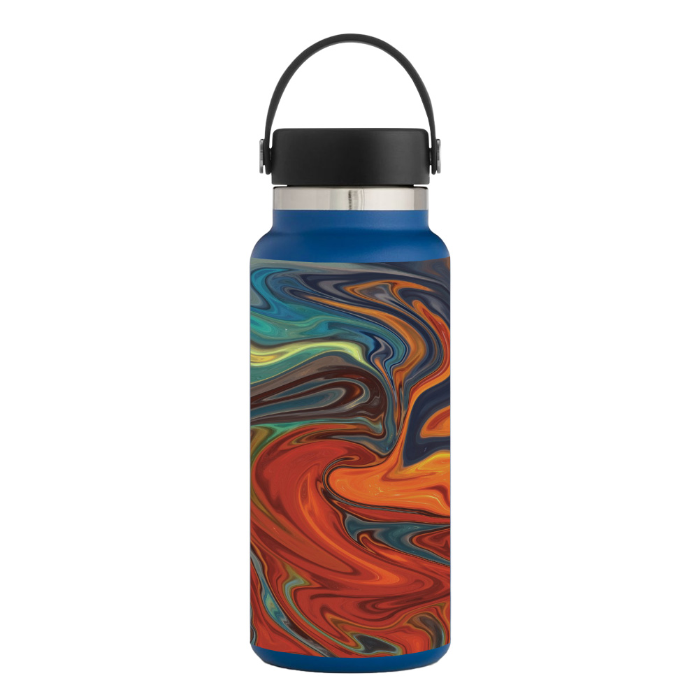 Picture of MightySkins HFWI32-Lava Water Skin for Hydro Flask 32 oz Wide Mouth - Lava Water