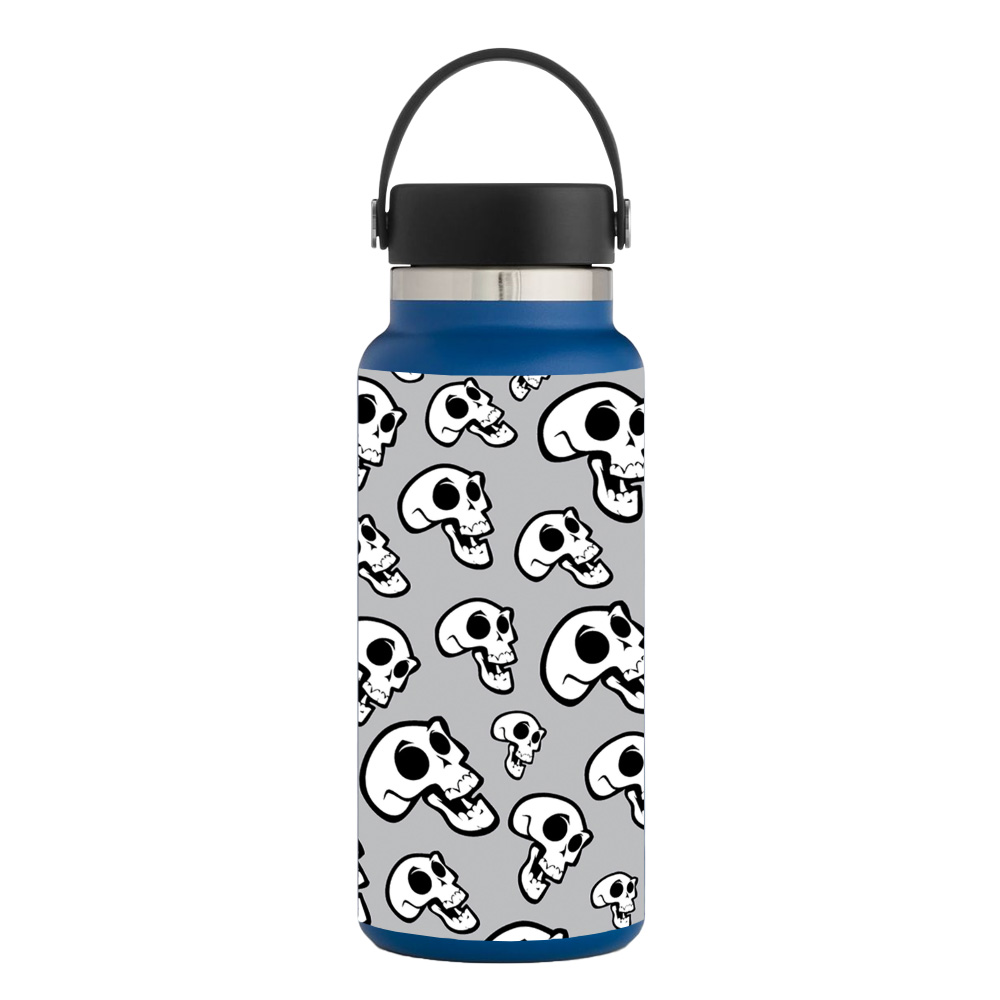 Picture of MightySkins HFWI32-Laughing Skulls Skin for Hydro Flask 32 oz Wide Mouth - Laughing Skulls