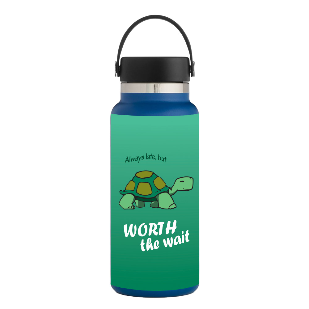 Picture of MightySkins HFWI32-Late Turtle Skin for Hydro Flask 32 oz Wide Mouth - Late Turtle