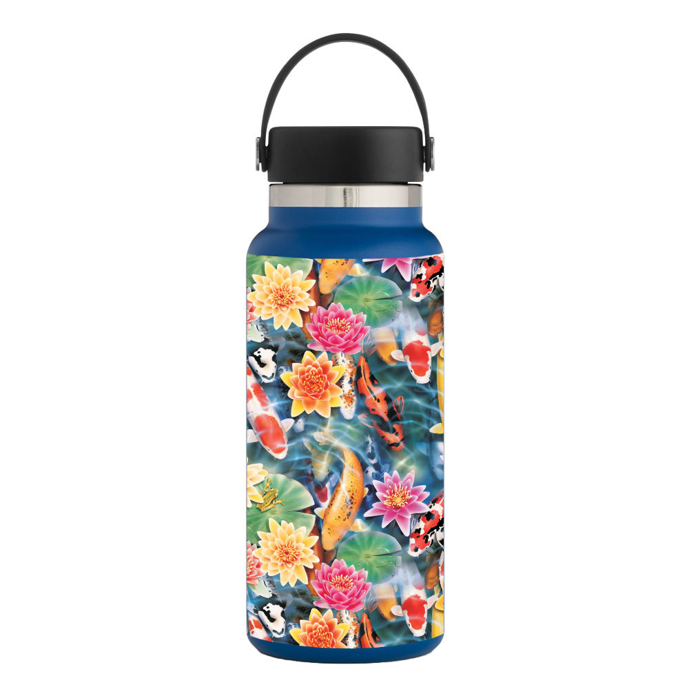 Picture of MightySkins HFWI32-Koi Pond Skin for Hydro Flask 32 oz Wide Mouth - Koi Pond