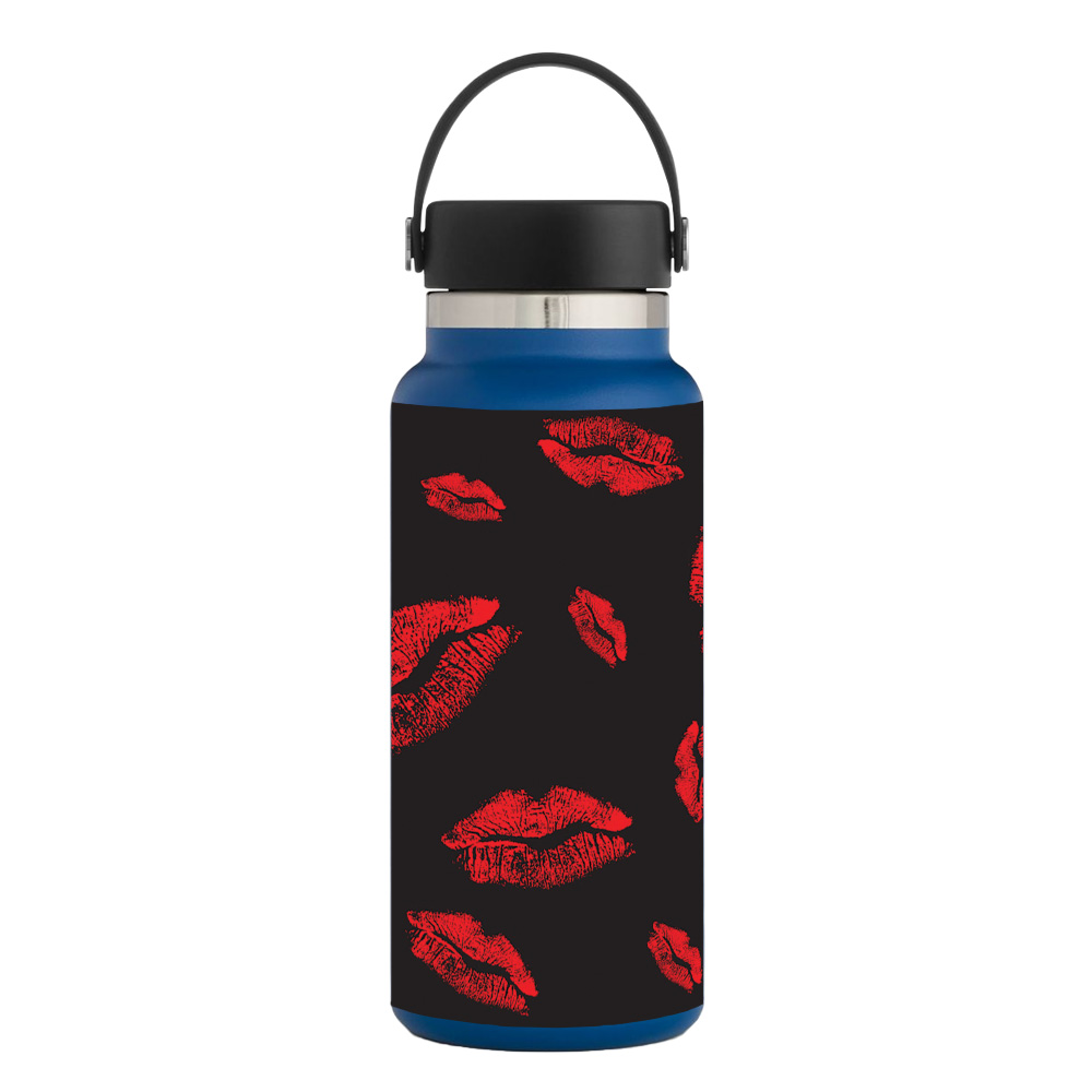 Picture of MightySkins HFWI32-Kiss Me Skin for Hydro Flask 32 oz Wide Mouth - Kiss Me