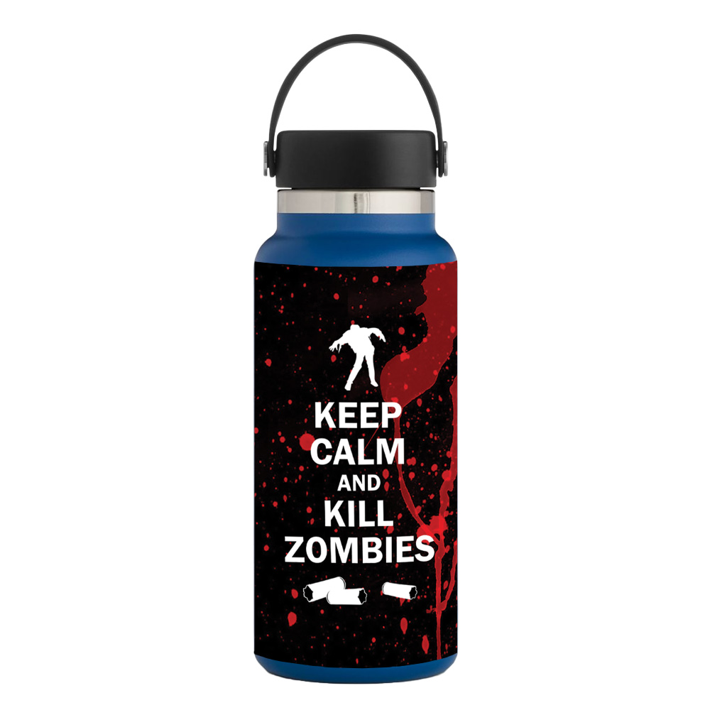 Picture of MightySkins HFWI32-Kill Zombies Skin for Hydro Flask 32 oz Wide Mouth - Kill Zombies