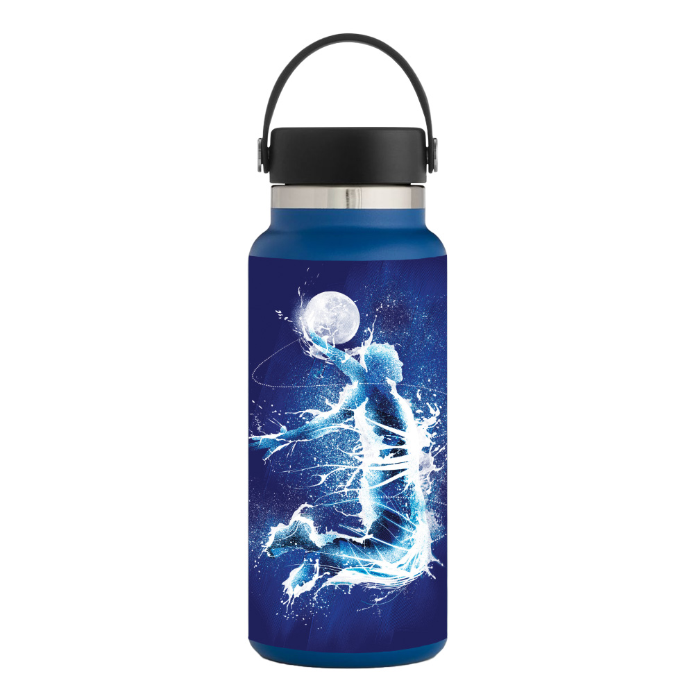 Picture of MightySkins HFWI32-Jump To The Moon Skin for Hydro Flask 32 oz Wide Mouth - Jump to The Moon