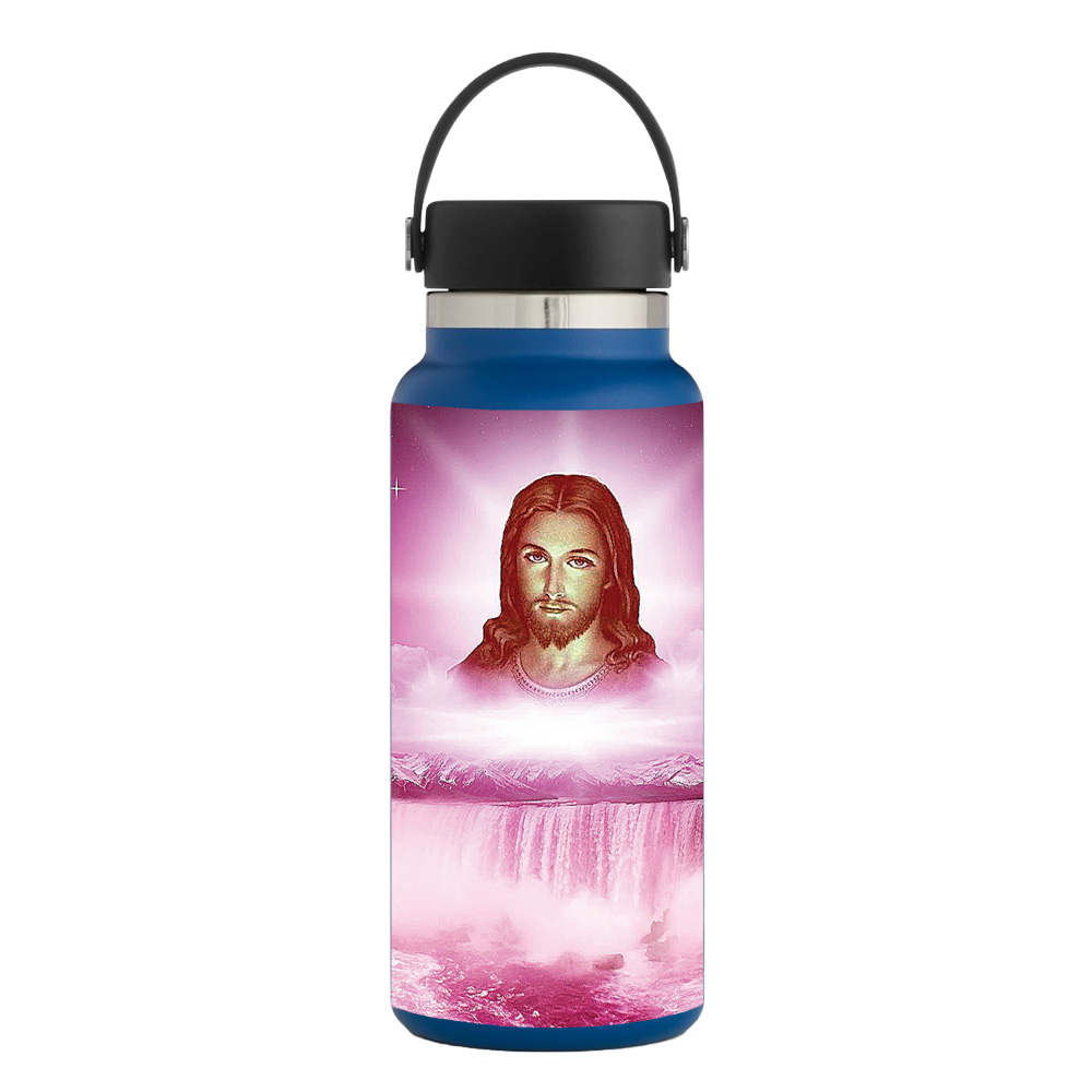 Picture of MightySkins HFWI32-Jesus Skin for Hydro Flask 32 oz Wide Mouth - Jesus