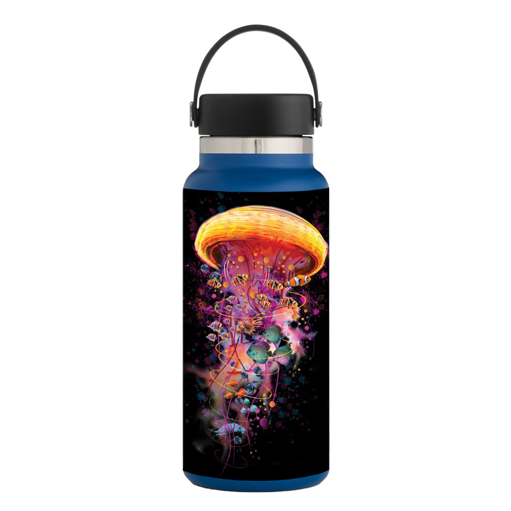 Picture of MightySkins HFWI32-Jellyfish Ride Skin for Hydro Flask 32 oz Wide Mouth - Jellyfish Ride