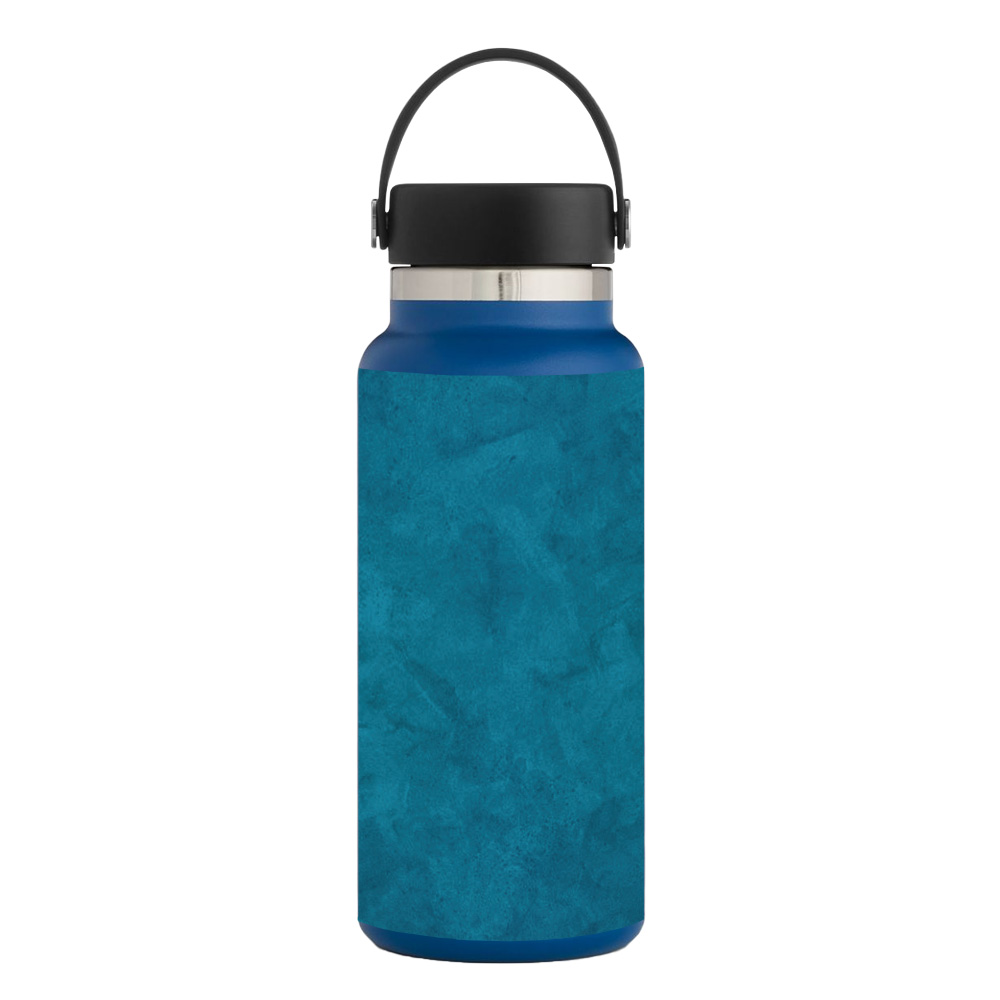 Picture of MightySkins HFWI32-Blue Strokes Skin for Hydro Flask 32 oz Wide Mouth - Blue Strokes