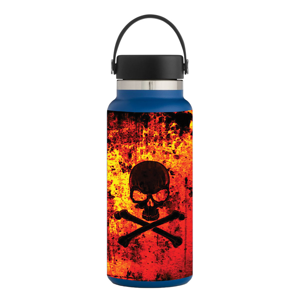 Picture of MightySkins HFWI32-Bio Skull Skin for Hydro Flask 32 oz Wide Mouth - Bio Skull