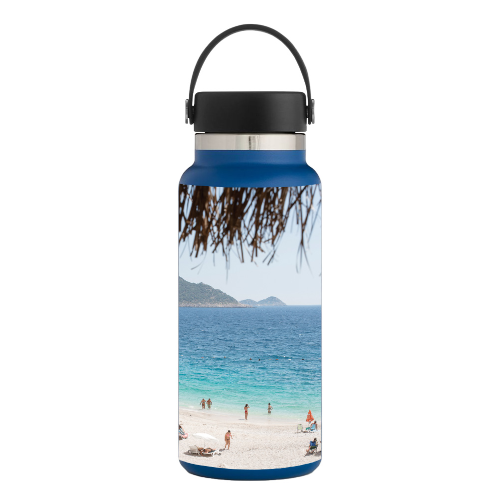Picture of MightySkins HFWI32-Beach Vacation Skin for Hydro Flask 32 oz Wide Mouth - Beach Vacation