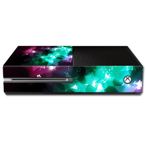 MIXBONE-Glow Stars Skin Decal Wrap for Microsoft Xbox One Console Sticker - Glow Stars -  MightySkins